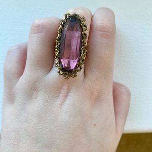 Vintage imitation amethyst ring